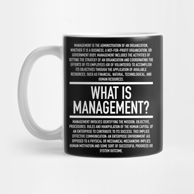 What is Management - Manager Definition by Hidden Verb